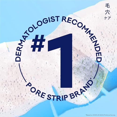 Image of Biore Original Blackhead Remover Strips, Deep Cleansing Nose Strips With Instant Pore Unclogging, Features C-Bond Technology, Oil-Free, Non-Comedogenic Use, 14 Count