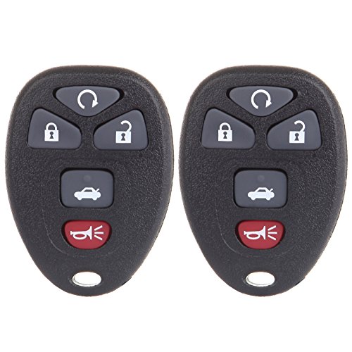 cciyu 2X Uncut 4 Buttons Keyless Entry Remote Fob Replacement fit for Buick