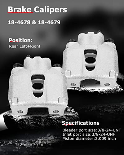 Image of cciyu 18-4678 18-4679 Rear Left & Right Brake Caliper For Ford For Expedition 97-02,For F-150 97-03,For F-150 Heritage 04,For F-250,For Lobo,For Lincoln For Blackwood, For Navigator,For Town Car