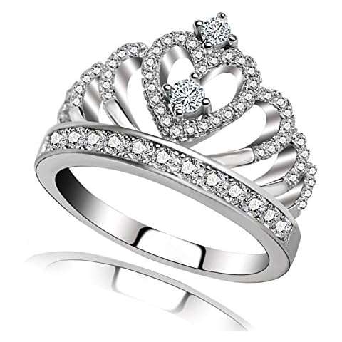 Princess Queen Heart-Shaped Ring for Women Cover