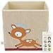 Bieco Pudełko do przechowywania dla dzieci | motyw REH ok. 36 l składane | słodka skrzynka na zabawki do regału Kallax | pudełko do przechowywania 33 x 33 x 33 | Kallax do przechowywania zabawek | pudełko do przechowywania Kallax kosz