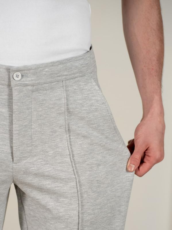 Image of The Pant Project Relaxed Fit Korean Pintuck Pants for Men | Stylish Relax Fit Men's Wear Trousers for Office or Party | Mens Fashion Dress Trouser Pant