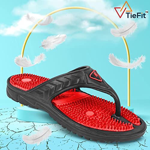 Image of TieFit Men's Accupressure Non-Slip Slipper Flip & Flop
