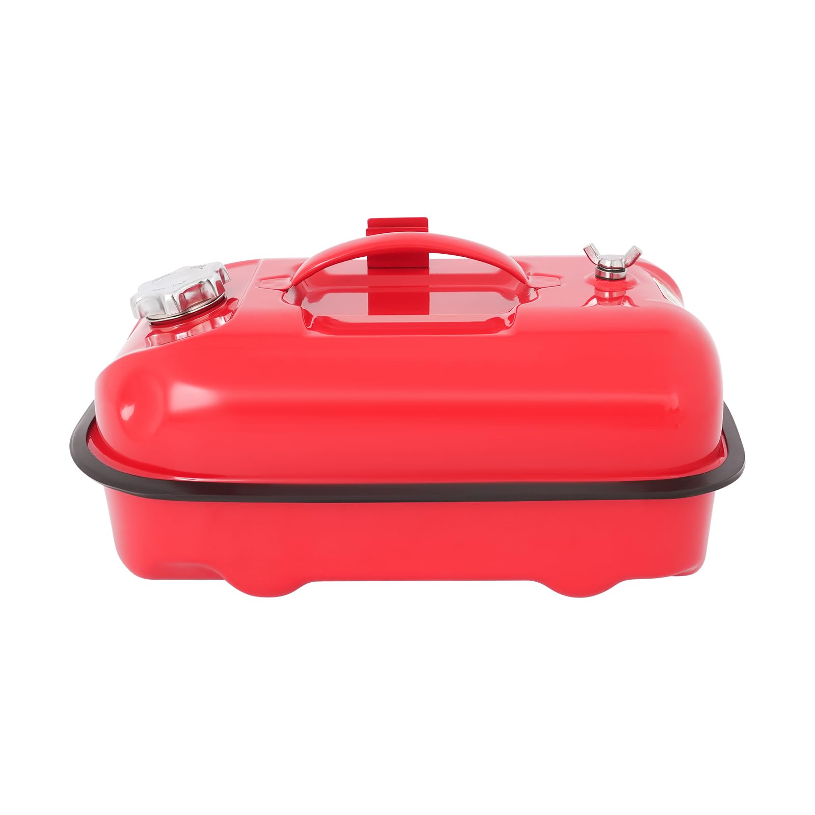 Tanica per benzina da 10 l, in acciaio inox, serbatoio del carburante in metallo, con tubo di rifornimento per camper, auto, go-kart