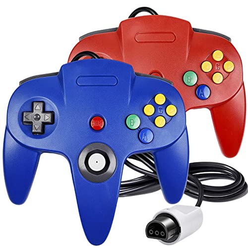 Manette filaire pour console N64 pour remplacer vos vieux joysticks usés avec ce pack de 2