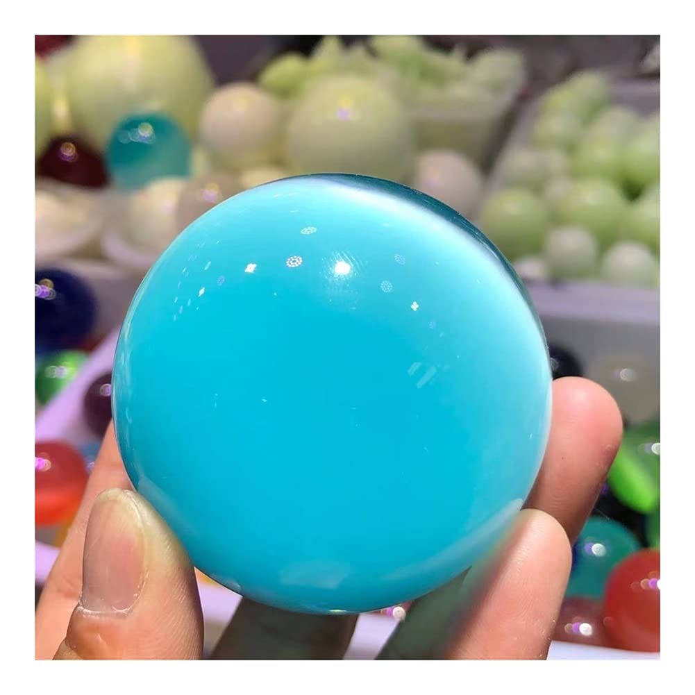 タイムセール‼️水晶玉41mm Amazon.co.jp: 天然水晶 とても美しい天然水色キャッツアイ水晶玉+