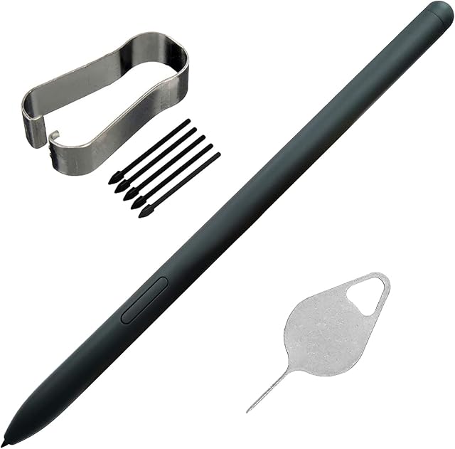 Onglet Galaxy S6 Lite Stylo S P610N P615 P610 Stylus stylo tactile de remplacement pour Samsung Galaxy Tab S6 Lite SM-P610N SM-P615 SM-P610 10.4" avec Conseils Tweezer S6lite Pièce de réparation de stylo (Oxford Gray)