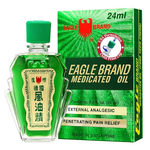 Eagle Brand Natural Medicated Oil, Includes 12 Individual 0.8oz. Bottles