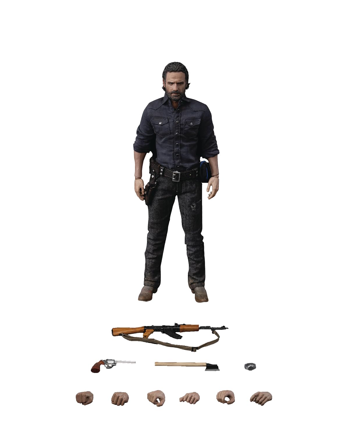 Amazon.com: Threezero The Walking Dead: Rick Grimes (Season 7) 1:6