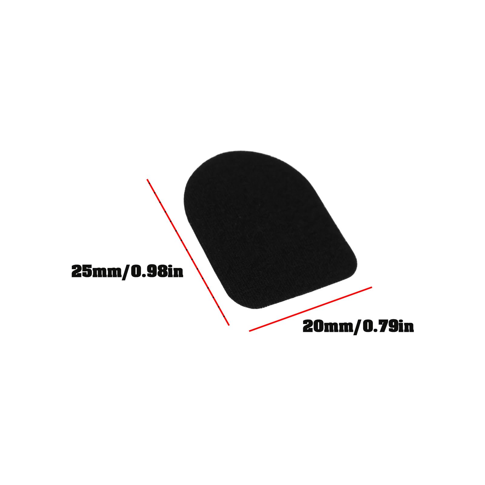 LT Easiyl 5 Sets Gaming Finger Stickers 25x20mm for Most Finger Sizes Black - Image 4