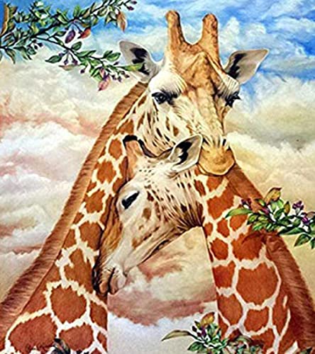Peinture au diamant 5D kit girafe à offrir | Idée cadeau loisir créatif adulte 30x40 cm