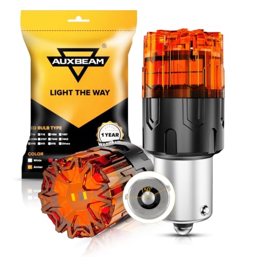 Image of Auxbeam 2026 B2 Series BAU15S LED Bulbs Amber Turn Signal Blinker Light