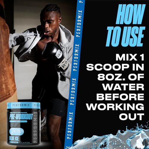 PERFORMIX - ION Pre Workout - Increase Pump, Energy & Endurance - 200 mg of Caffeine - Creatine Monohydrate - Nitric Oxide - Beta Alanine - Amino Acids - No Crash or Jitters - Blue Ice - 30 Servings - Image 6