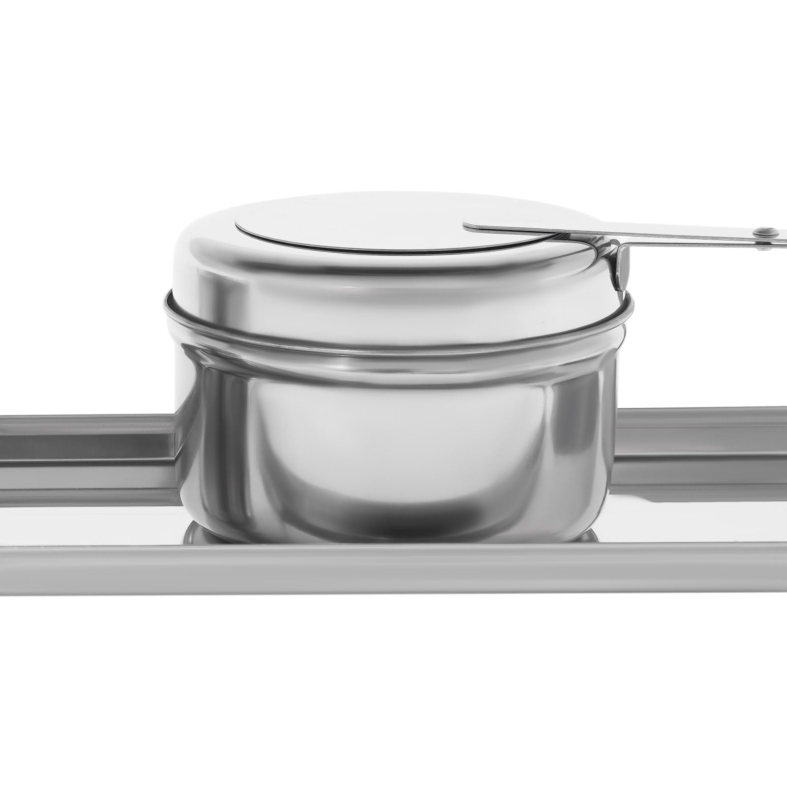 Set da buffet in acciaio inox da 9 l, scaldavivande con coperchio e 2 contenitori per combustibile, scaldavivande per feste, catering e feste di famiglia