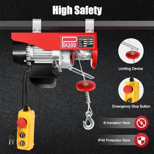 Cabrestante eléctrico 440lbs con control remoto 110V miniatura 3