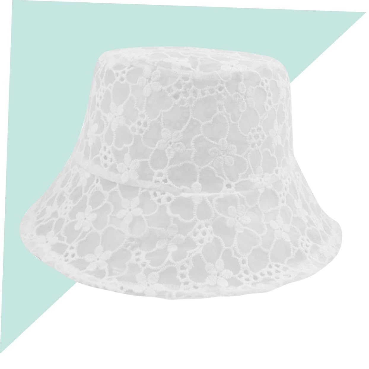 Veemoon Lot De 3 en Dentelle Chapeaux De Plage Chapeau De Soleil pour Adulte Protection Solaire Protection UV Chapeau De Pêcheur Blanc
