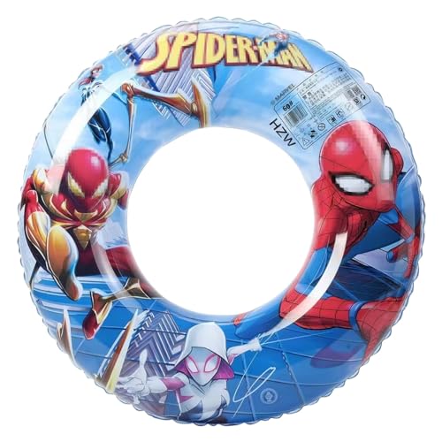 Oirigaga Schwimmring Kinder, Aufblasbarer Kleine Schwimmreifen für 3-6 Jahre Kleinkind, Cartoon Spidey Swimming Ring, Bu...