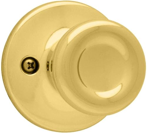 Kwikset Tylo Pomo de puerta sin giro, manija de un solo lado para armarios, puertas dobles francesas y despensa, pomo interior de presión/tracción