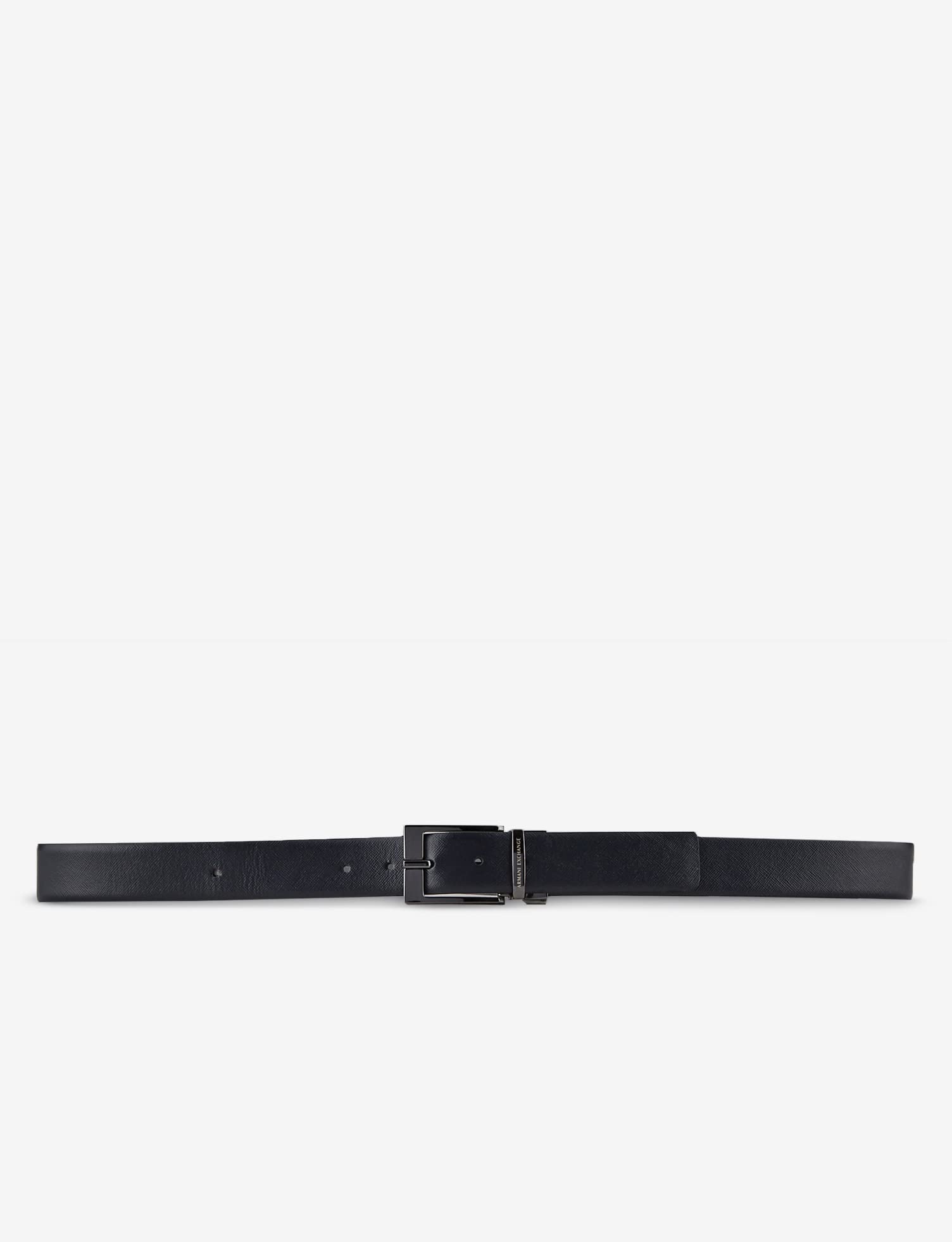 Armani Exchange Leather Belt with Plaque Cinturón para Hombre