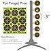 GearOZ Bull's-Eye Splatter Target Stickers, 3 Inch Reactive Shooting Paper Targets, 25 Sheets/Pack Adhesive Shooting Targets with Yellow Impact for Range BB Pellet Gun Airsoft Rifle Shooting Practice