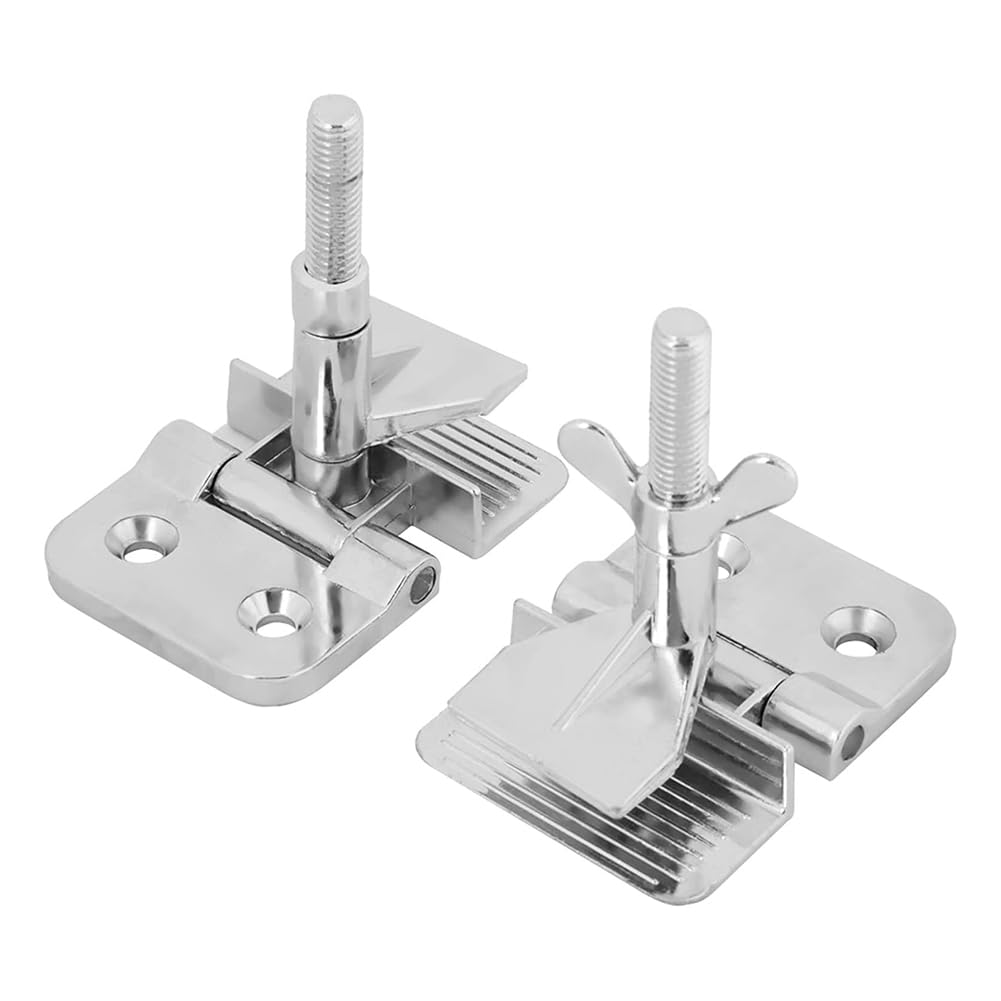 IMCCZONY 2PCS Silk Screen Printing Metal Butterfly Frame Hinge Clamp DIY Hobby Tool, Silver