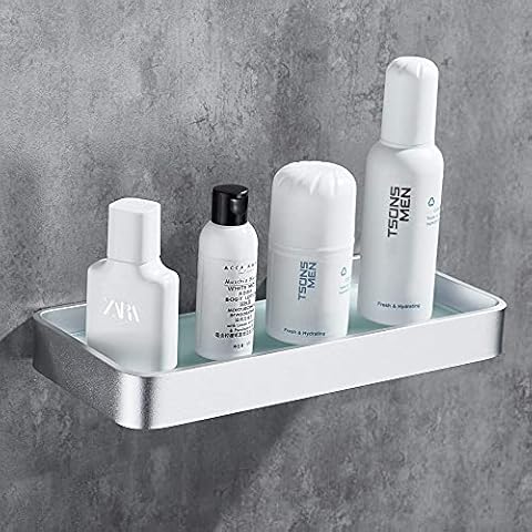 Estantería de Baño DUFU Autoadhesivo de Vidrio Templado Cover