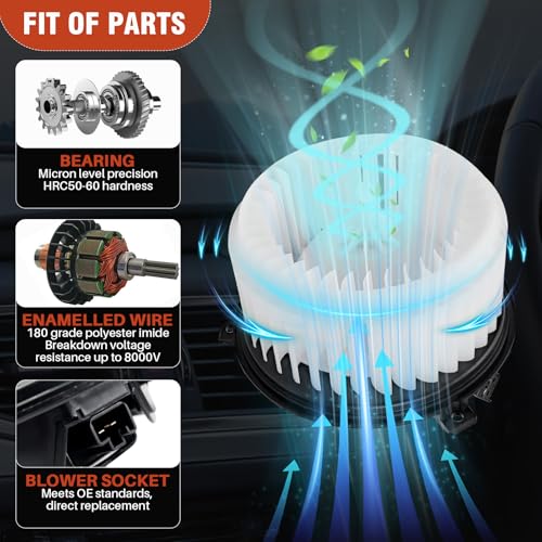 Image of AC Heater Blower Motor with Fan 700309 Fit for Buick Encore 2013-2022, for Chevy Sonic 2012-2020, for Chevrolet Trax 2013-2022, Replaces 42777757, 95472959