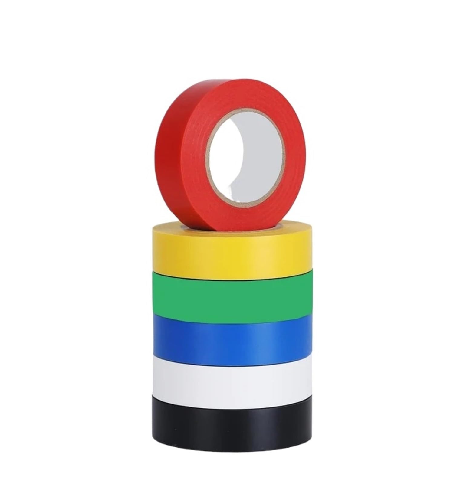 Nastro isolante Nastro isolante 6/10 for colori di fili ad alta temperatura interni ed esterni(Green,10 Rolls Black)