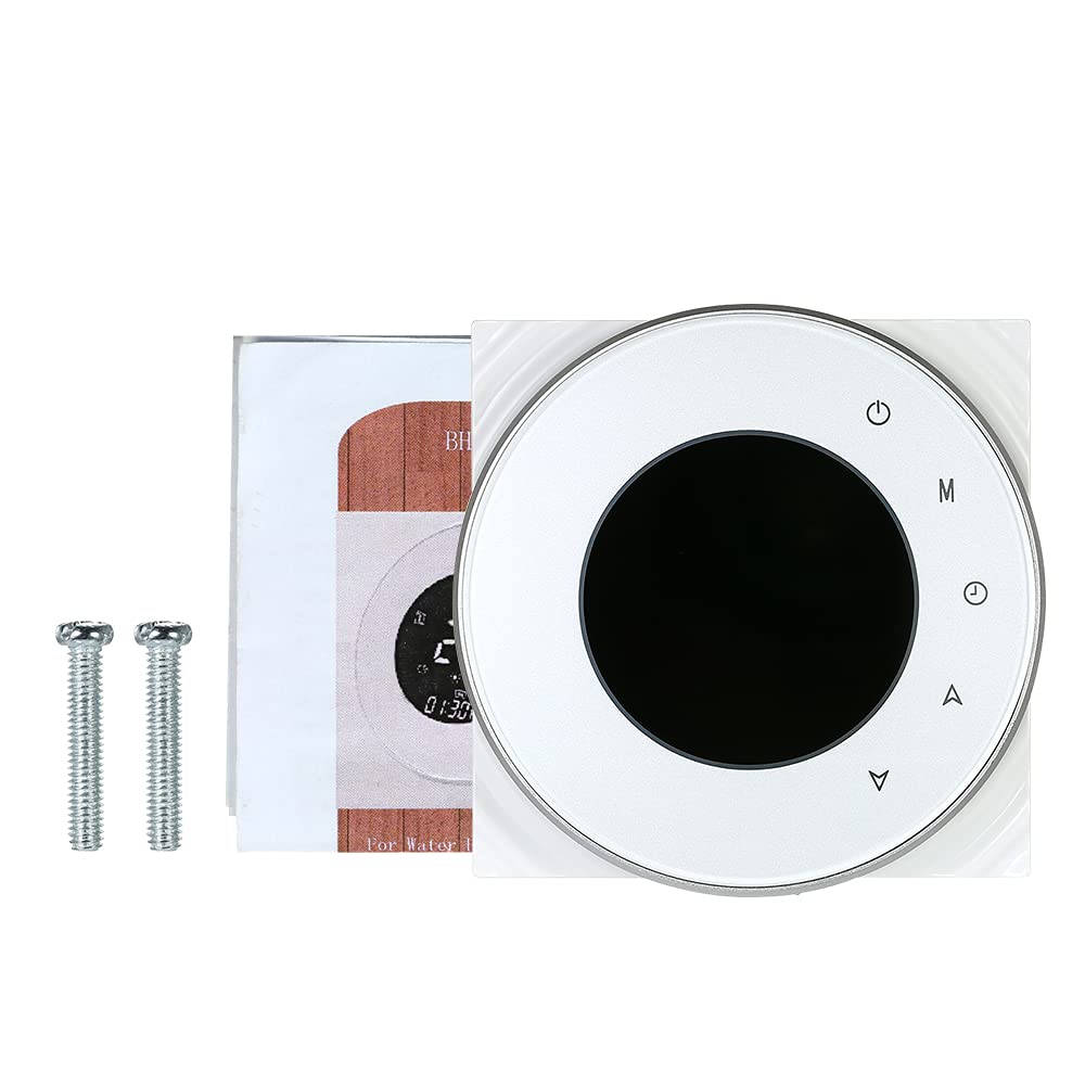Termostato Wi-Fi per Caldaia a Gas,Termostato Digitale,Programmabile Display LCD Touchscreen con Retroilluminazione Funzione di Controllo Vocale,Cronotermostato BHT-6000-GC