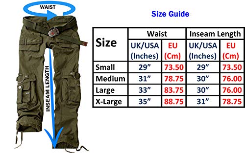 Juicy Trendz Womens Trousers Army Military Ladies Casual Cargo Pant Khaki - Thumbnail 3