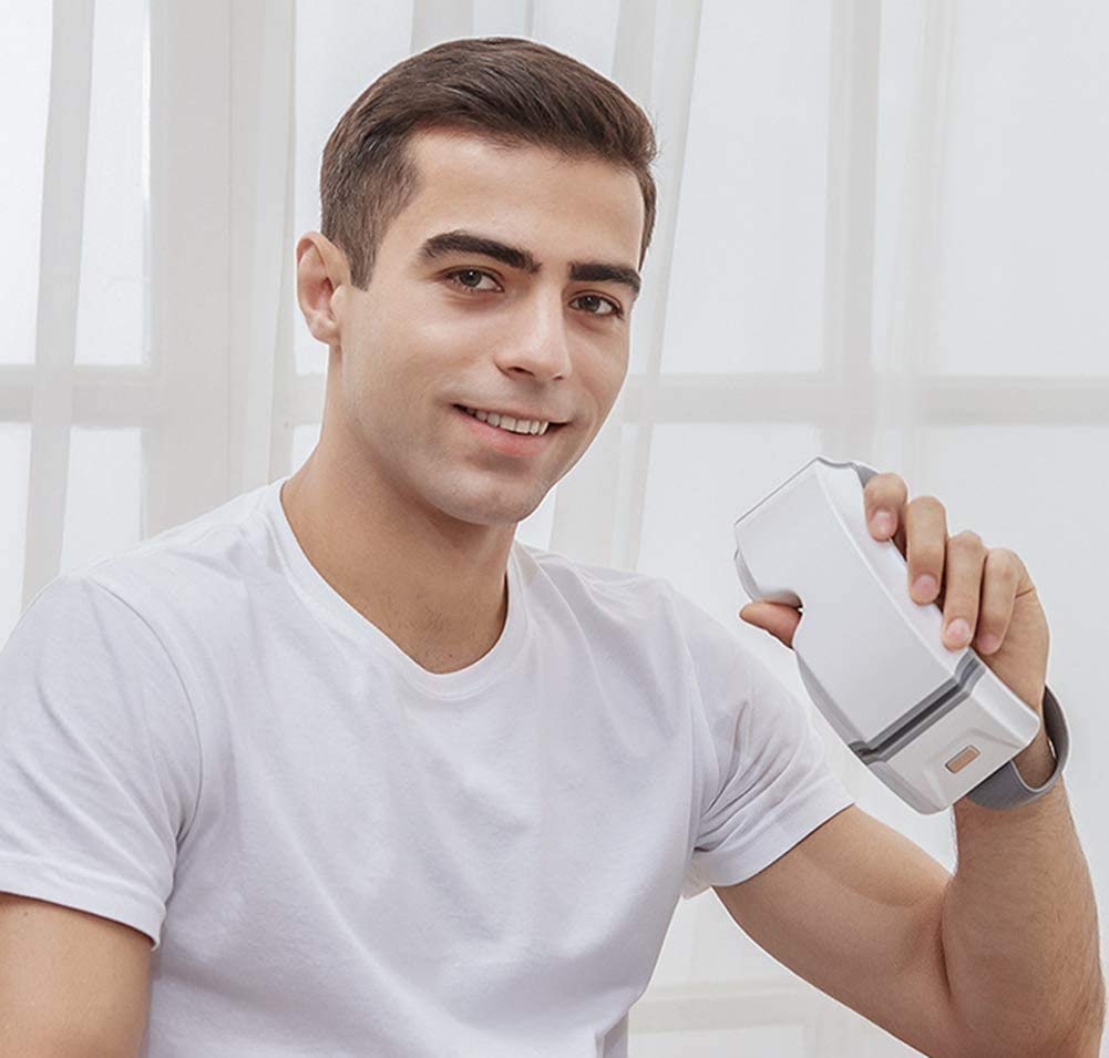 Masajeador de ojos con calor, vibración, presión de aire Bluetooth inalámbrico Música de la música recargable para el alivio de la fatiga ocular Dark Circles Ojos secos Ojos de la migraña Mejor