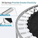 Lyromix 40" / 48" Rebounder Trampoline for Adults with Adjustable Bar, Mini Fitness Trampoline for Adults and Kids, Small Exercise Trampoline with Handle for Indoor Outdoor Workout - Image 4