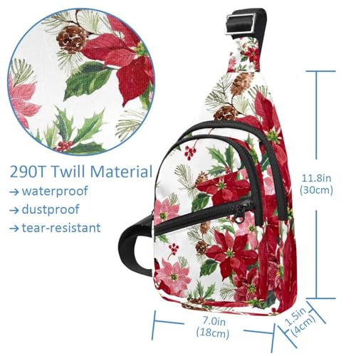 Bolso bandolera para hombre impermeable con diseño de acuarela floral S 5