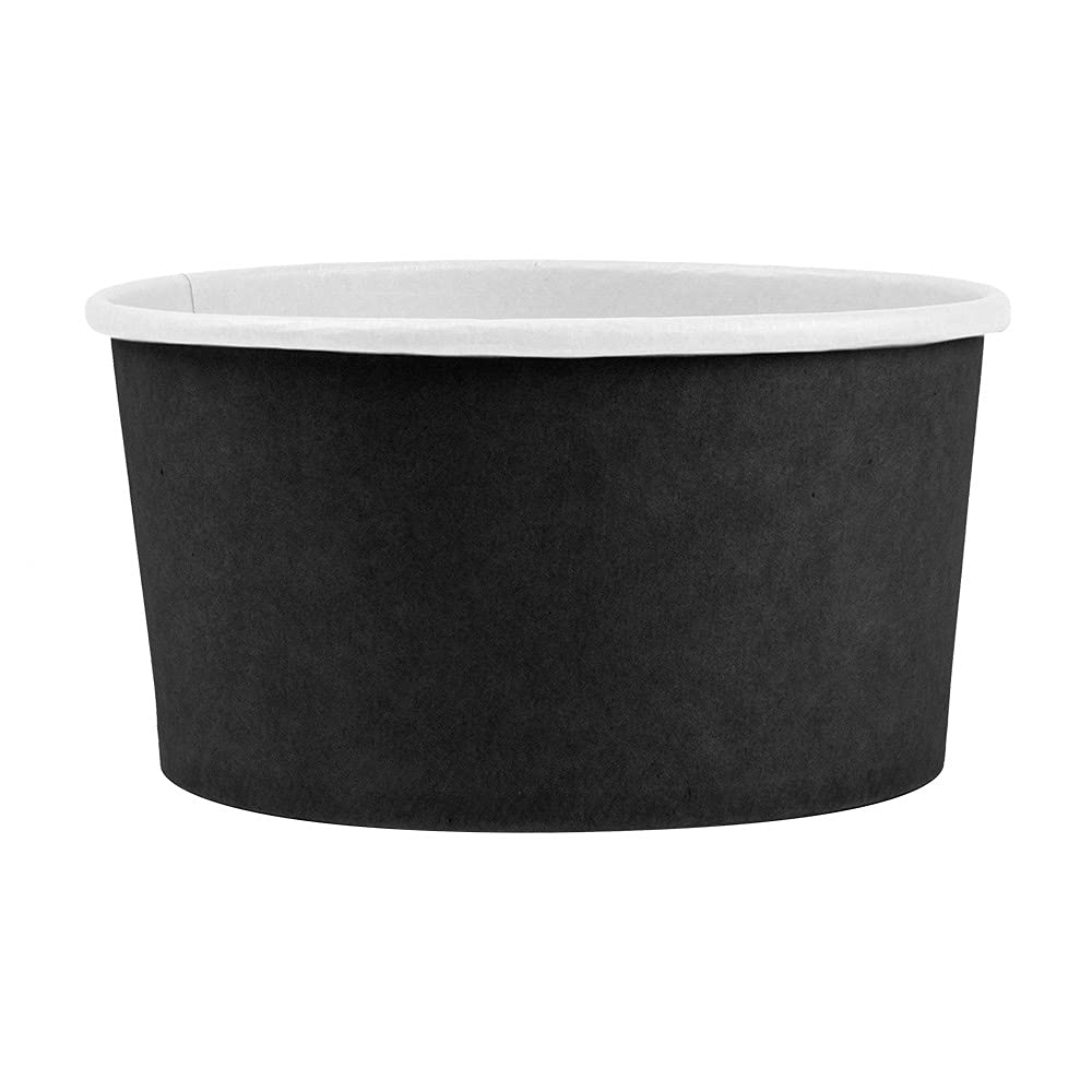 García de Pou - 300 unidades - Ensaladeras 1000 Ml 18Pe + 340 + 18 Pe G/M2 Ø15/12,9X8 Cm Negro Cartón