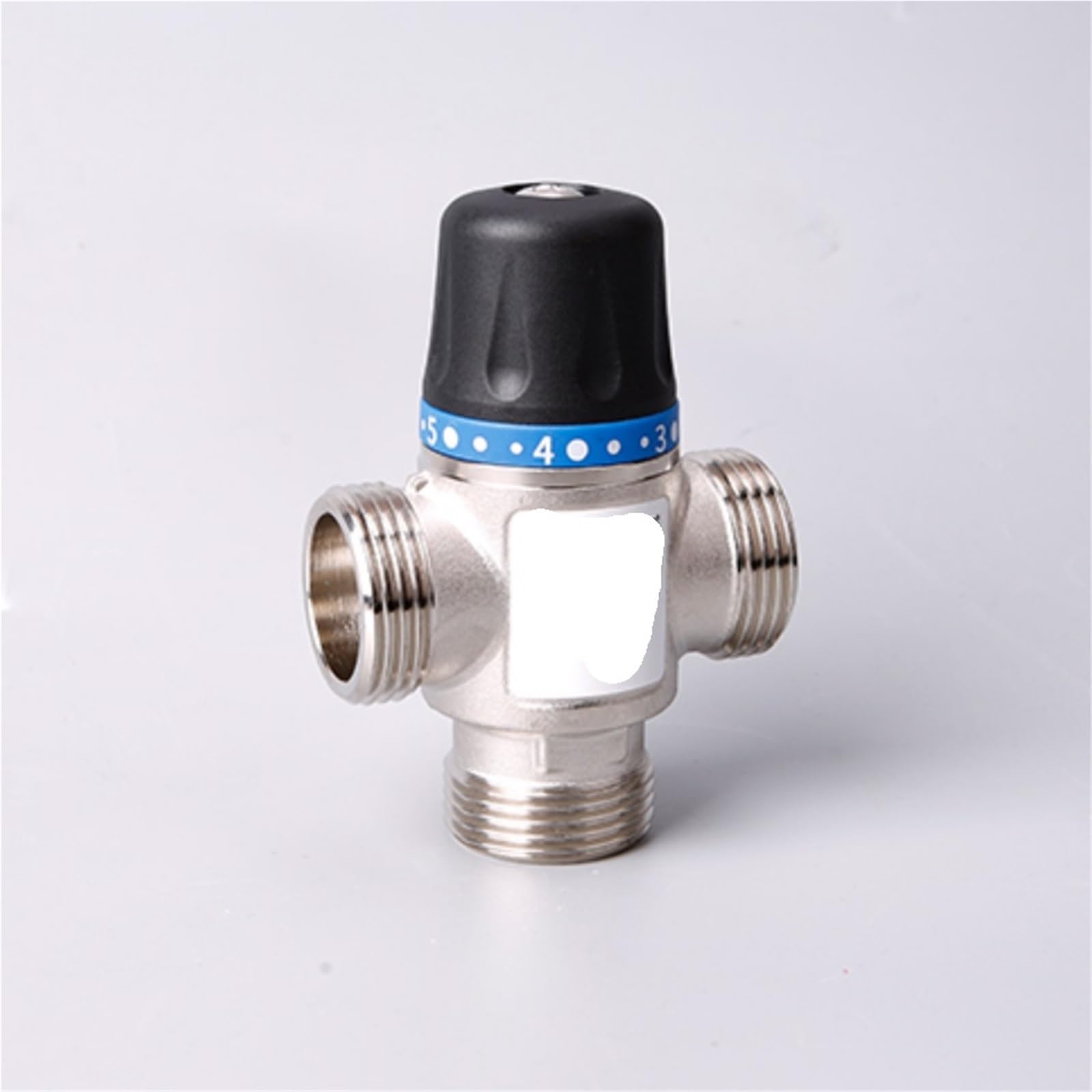 Valvola miscelatrice termostatica, Valvola Miscelatrice Termostatica Automatica In Ottone Nichelato for Attacco Maschio Riscaldatore A Vista(Dn20)
