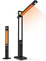 onlyfire FlexRay 80" Electric Infrared Patio Heater - Indoor/Outdoor Freestanding, 1500W 3 Heat Modes + Light, Remote & Cover, Safety Protection