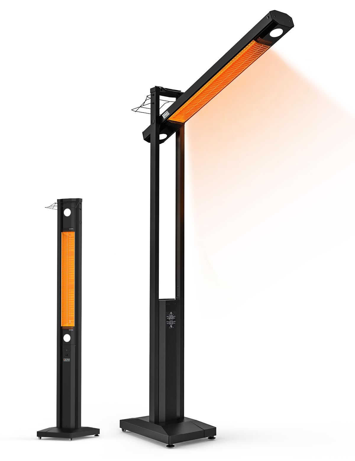 Photo 1 of onlyfire FlexRay Heater - 80" Electric Infrared Patio Heater for Indoor & Outdoor Use, Freestanding Heater with Magnetic Remote & Cover, 3 Heat Modes + Light Mode,1500W, Overheat & Tip-Over Protection