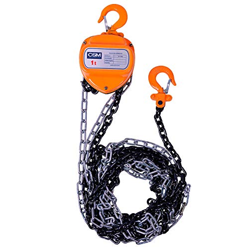 Talha Manual 1 Tonelada Corrente Com 3 Metros-CSM-TC10003M