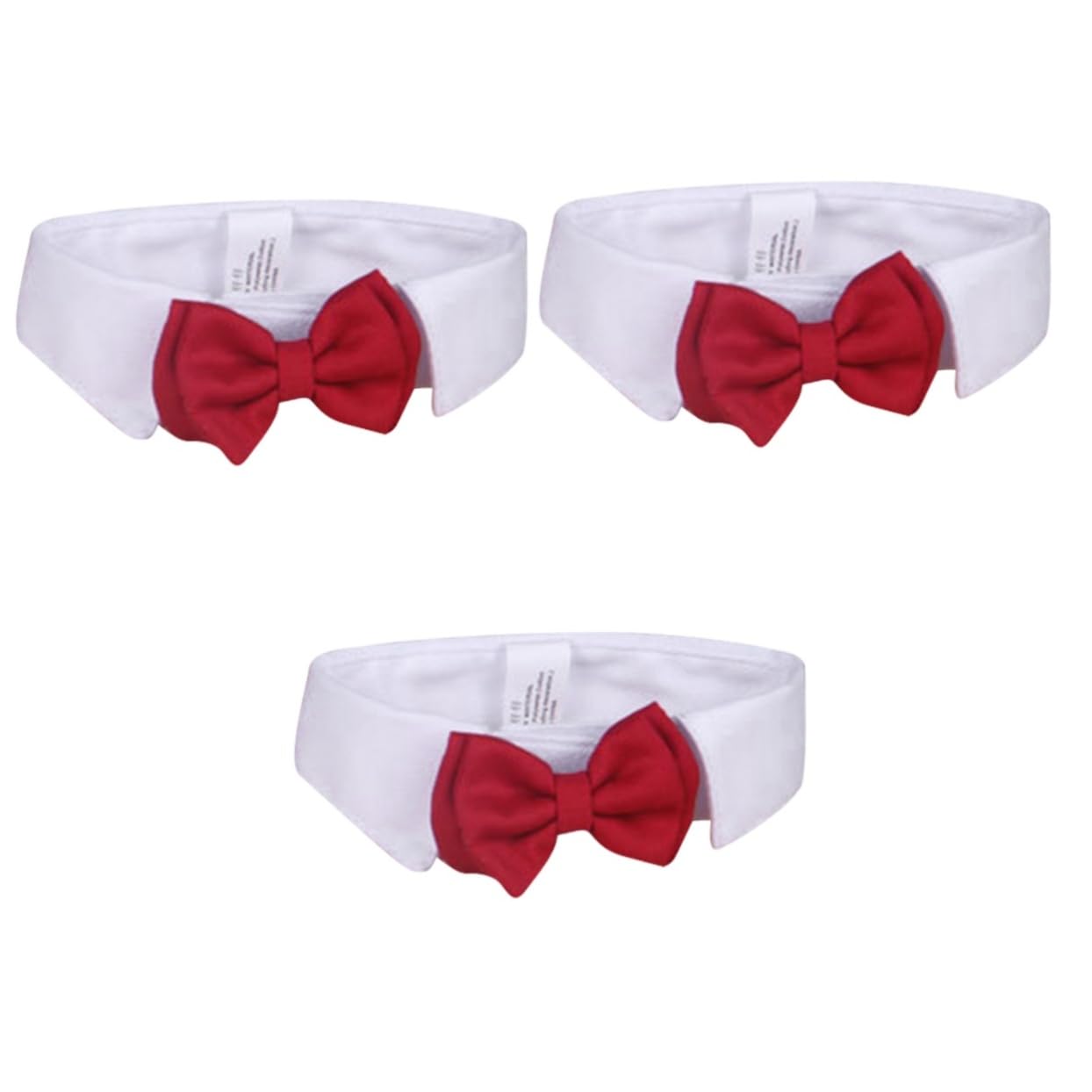Collar de lazo rojo para gatos de algodón accesorio suave que elimina molestias en el cuello