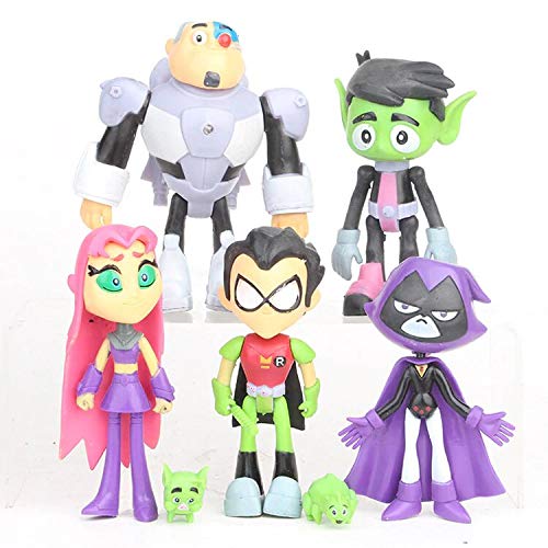 7 Pack 4" TÐµÐµn T Figures Set Cake Toppers Toys Playset