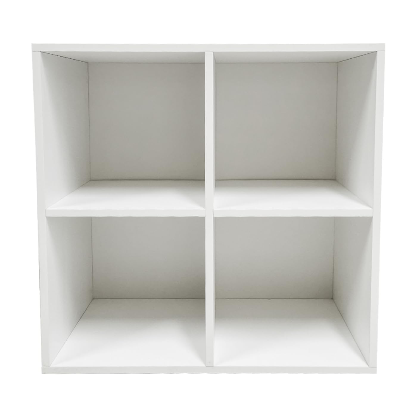 VDD Mobiletto portaoggetti in vinile vinilico - libreria - 4 scomparti - bianco