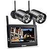 seQuro GuardPro Wireless Surveillance Security Camera System with Monitor, IP66 Weatherproof Outdoor Night Vision HD AC…