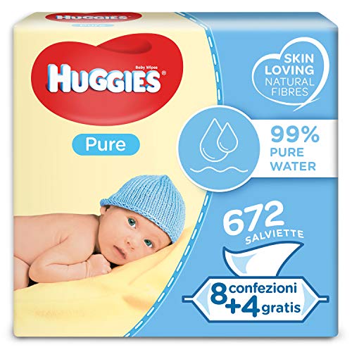 Huggies Toallitas para bebe, 4 paquetes de 168 piezas