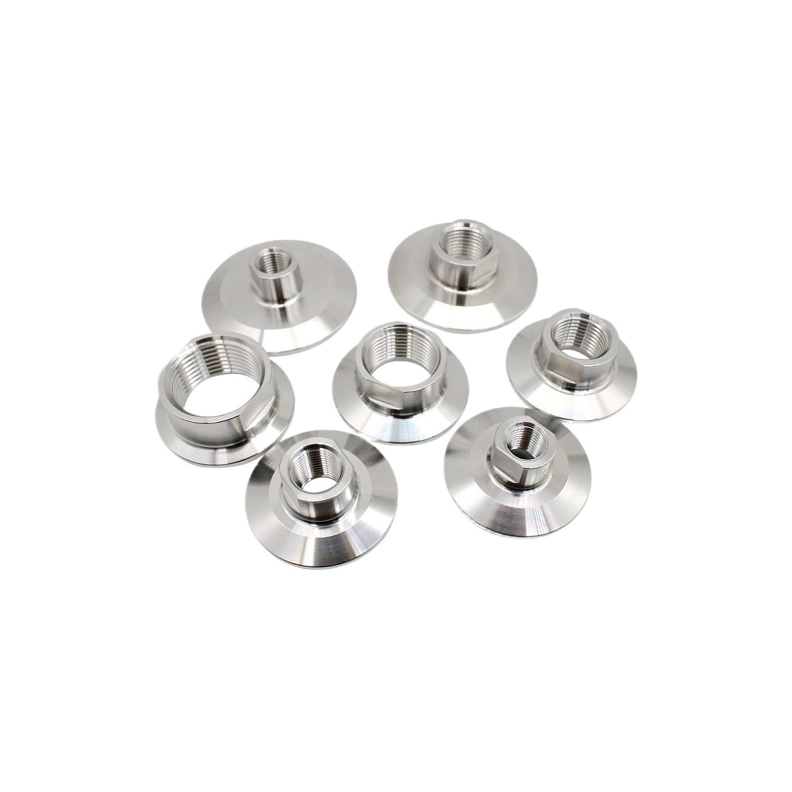 Raccord de tuyau sanitaire NPT femelle en acier inox SS304 avec triple collier de serrage
