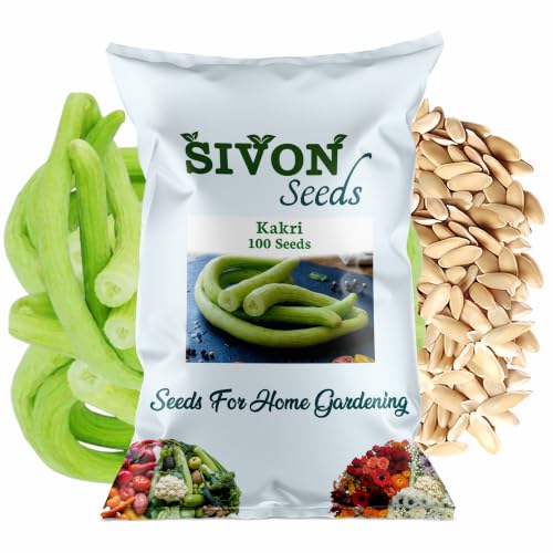 Image of SIVON Kakri (Kakdi) (100 Seeds) Vegetable Seeds for Home Garden, Organic & Hybrid, Perfect for Home Gardening, Planting For Pots and Patio