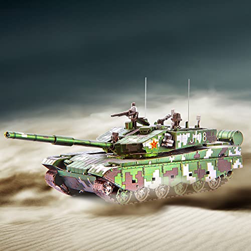 Image of Piececool 3D Metal Puzzles, 99A Main Battle Tank Building Kit, 233Pcs Art Craft Kit for Teens, DIY Vehicle Model, Handcraft Toys for Adults