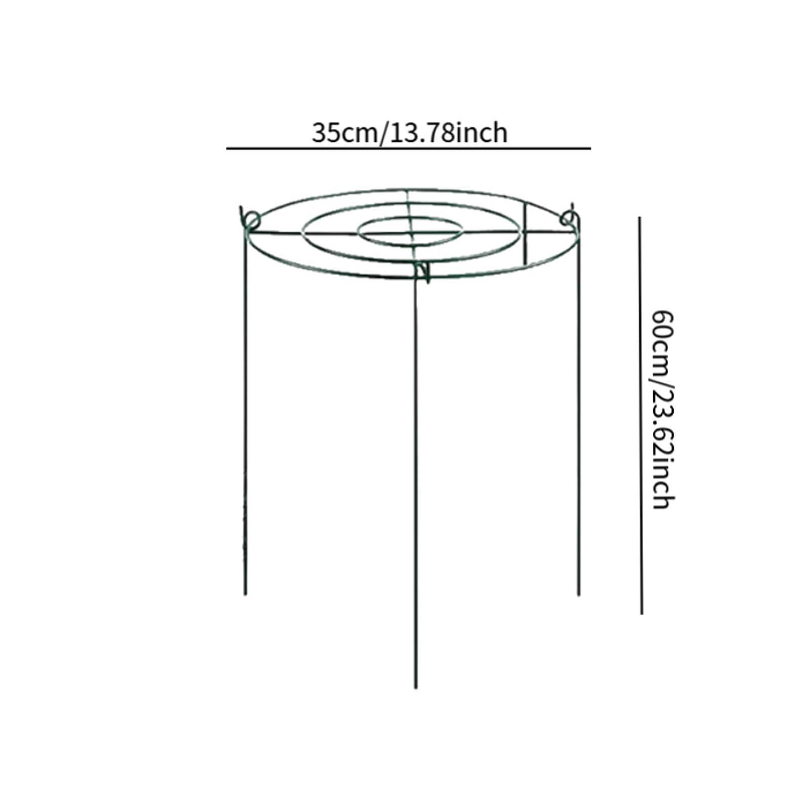 Tuteurs Annulaires pour Plantes Grimpantes, Poteaux Métalliques pour, Fraisiers, Plantes D'extérieur, Orchidées, Tomates, 35 Cmx60 Cm