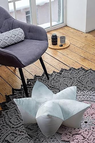 TiborTex Hundebett Tierkissen Grau 60x30 cm Kronenkissen Haustierkissen flauschig weich Kissen Hundekissen Krone waschbar Hundekorb Hundesofa