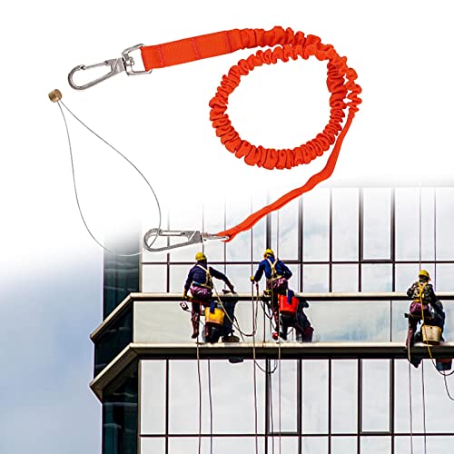 Protección anticaídas Milageto con cuerdas elásticas para evitar tirones en escalada 6