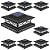 APONUO 4x4 Post Solar Lights,8 Pack 2-Modes Bright Solar Post Cap Lights Auto On Off,Outdoor Waterproof Garden Patio Fence Deck Patio Decor for Fence Deck Post Caps 4x4 6x6 Wood,4x4 Vinyl
